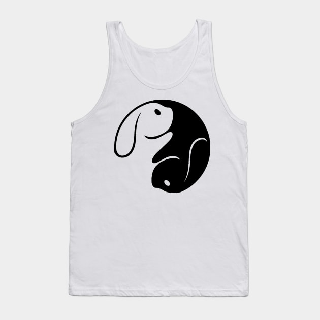Rabbits in the Round Tank Top by INLE Designs